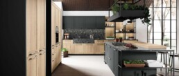 Cucina classica nives legno rovere antico bof linearredo casa-2